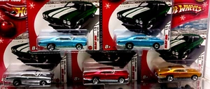  Hot Wheels '67 Pontiac GTO '05 Holiday Rods lotto di 5 veri piloti muscoli iconici - Foto 1 di 21