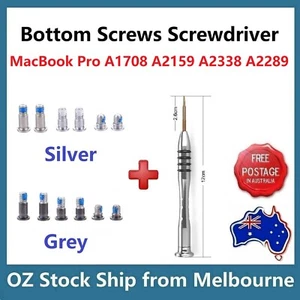 Bottom Case Cover Screws Grey Silver Apple MacBook Pro 13" A2338 A2289 2020 M1 - Picture 1 of 8