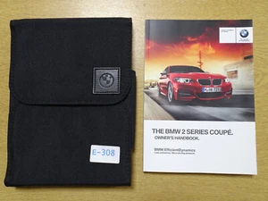 GENUINE BMW 2 SERIES COUPE F22 2013-2017 OWNERS MANUAL HANDBOOK WALLET PACK G644 - Picture 1 of 5