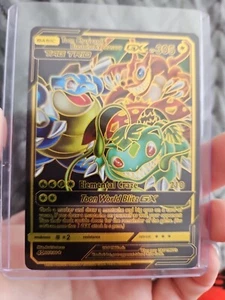 Toon Charizard & Blastoise & Venusaur GX Black Foil Fan Art Sammler Pokemon - Bild 1 von 5