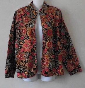 Alfred Dunner jacket sz 8 floral print red  - Bild 1 von 2