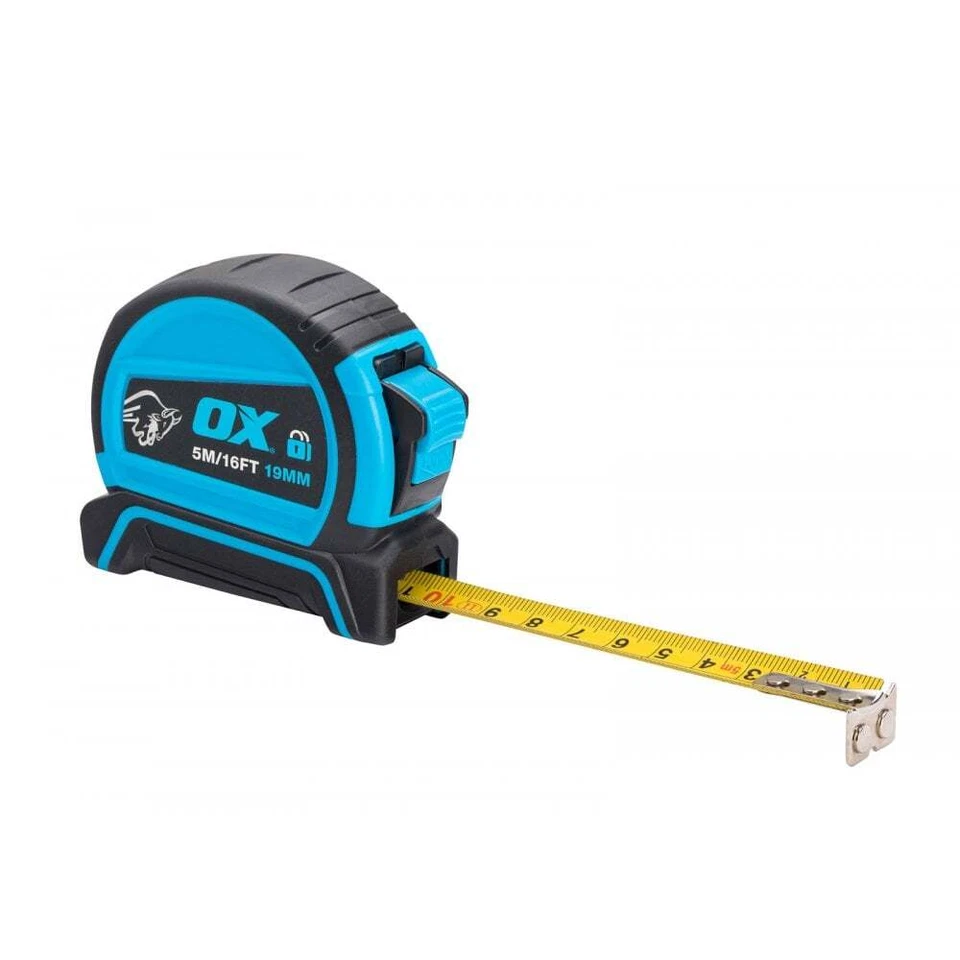 OX Pro Dual Auto Lock Tape Measure | Double Sided Tape Measure Tape | 5m or 8m - Image 1 of 1