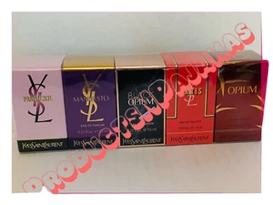LOT of 5~Yves Saint Laurent PARSIENNE~MANIFESTO~BLACK OPIUM~PARIS~OPIUM Gift Set - Picture 1 of 6