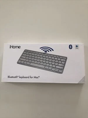 iHome Wireless Bluetooth Keyboard for MAC in Silver with Original Box - Image 1 of 4