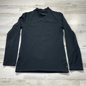 Champion Boys Youth Duo Dry Shirt Black Mock Turtle Neck Athletic Size Large - Picture 1 of 6