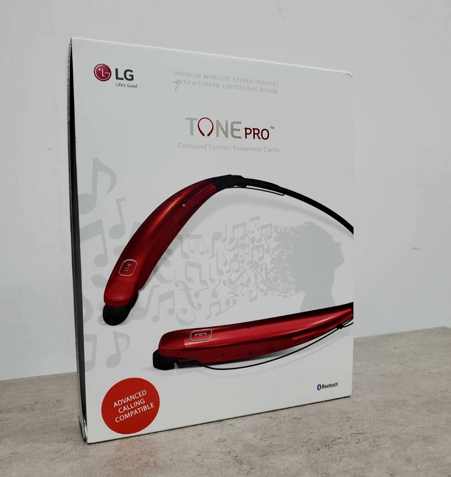 LG Tone Pro HBS-770 Bluetooth Wireless  Stereo Headset - Red - Image 1 of 1