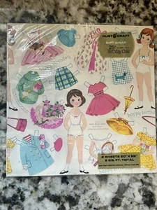 Rust Craft Gift Wrap Birthday Child Paper Doll Sheets-New - Picture 1 of 2