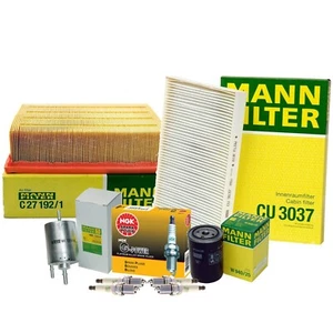 Mann Filters & NGK Spark Plugs Ignition Tune Up Kit For Audi A4 Cabriolet 2004 - Picture 1 of 1