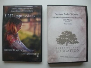 FIRST IMPRESSIONS Exposure To Violence DVD 2008 CHILDHOOD TRAUMA Abuse +Bonus - Foto 1 di 13