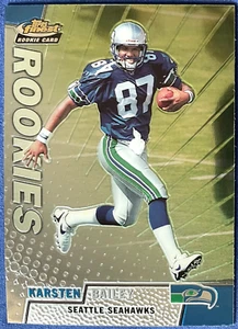 KARSTEN BAILEY 1999 Topps Finest Rookies #172, Seattle Seahawks, quasi nuovo-MT - Foto 1 di 3
