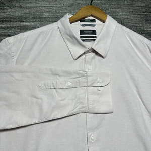 Nordstrom Button Up Shirt Men's 3XL Pink Long Sleeve Stretch Oxford - Picture 1 of 11