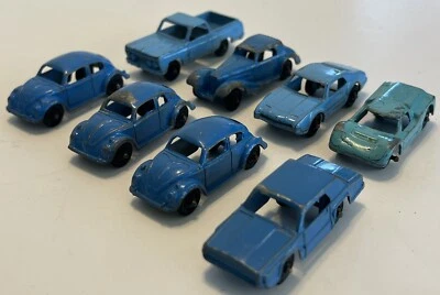 Lote de 8 coches y camiones de juguete Tootsie vintage. Azul. Ver lista. Años 50. Hecho en USA Foto 1 de 4