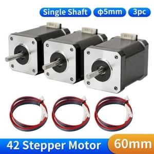 Motor paso a paso Nema 17 de alto par de 3 piezas 42x60 mm para enrutador CNC extrusora de impresora 3D - Imagen 1 de 10