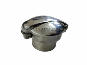 5X Monza Petrol Tank Alloy Flip Cap & alloy Filler Neck Cafe Racer AJS BSA 2.5" - Picture 1 of 3