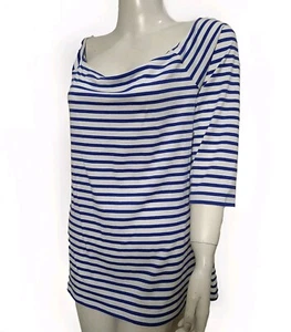 Old Navy Women's New Size XL Top Square Neck 3/4 Sleeve Pull Over Striped(#F4 - Picture 1 of 8