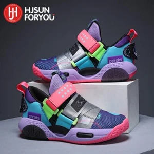 2023 New Children's Basketball Shoes For Boys Girls Non-slip Kids Sport Shoes Li - Picture 1 of 12