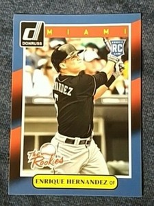 2014 DONRUSS THE ROOKIES ENRIQUE KIKI HERNANDEZ ROOKIE #92 BOSTON RED SOX 