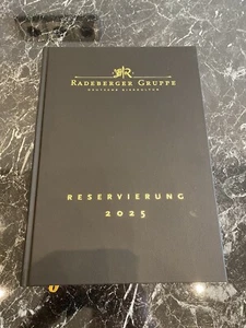 Reservierungsbuch 2025 A4, 1 Tag/2Seiten, Kunststoff-Einband Schwarz - Bild 1 von 6