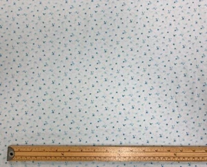 Türkis Blau Aqua Gemustert Floral Motiv 100% Baumwolle Patchwork Stoff - Bild 1 von 47
