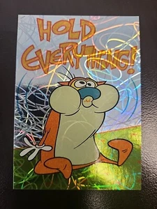 1993 Topps Ren Stimpy Hold Everything PRISMATIC LASER Karte #16 - Bild 1 von 2
