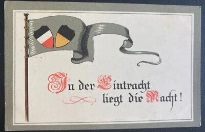 1915 Feldpost Alemania Foto Postal Cubierta en Unidad Lies The Night Foto 1 de 2