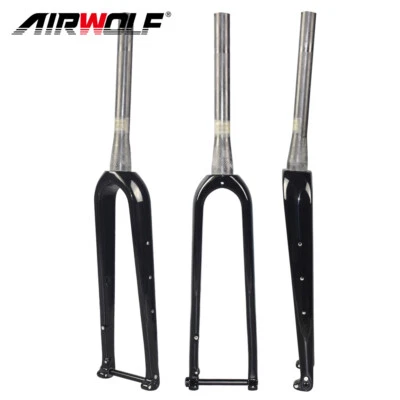 Forcella bici corsa carbonio gravel bike forcella forcella 700*45C or 27.5er*2.1" - Immagine 1 di 4