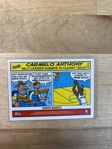TARJETA PEGATINA CARMELO ANTHONY 2005 Topps Bazooka #8 pepitas - Imagen 1 de 2