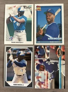 Mark Whiten 4 Card Rookie Lot. 1990 Leaf Rookie & Player Cards. Toronto Blue Jay - Picture 1 of 1