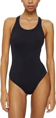Traje de baño para mujer ESPRIT TURA Beach AY RCS de una pieza, negro. 10 Reino Unido Foto 1 de 4