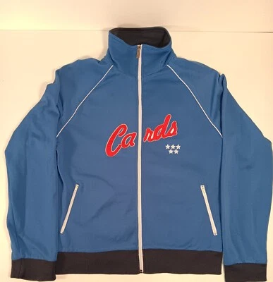 Chaqueta deportiva St Louis Cardinals para hombre L cremallera de colección azul marlin campeones de los años 80 Foto 1 de 4