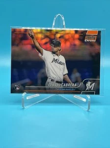 2022 Stadium Club Cromato Edward Cabrera Arancione RC #/25 Marlins #16 - Foto 1 di 2