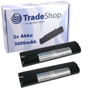 2x batteria 3000 mAh 9,6 V per Makita 6095DWL-2 6096D 6096DW 6096DWBE 6096DWE 6096DWLE - Foto 1 di 4