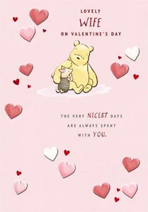 Disney Winnie The Pooh Wife Valentine's Day Card - Picture 1 of 1