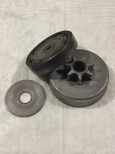 Used Mcculloch 250 Chainsaw Clutch Clutch Drum And Washer .404 - Picture 1 of 2