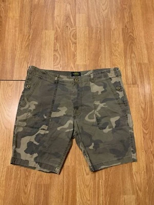Alpha Industries Hombres 36 Verde Marrón Camuflaje Militar Utilitario Frente Plano Carga Foto 1 de 4