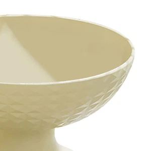 (Cream White)Fruit Tray Plate Holder Plastic Footed Snacks Vegetables Fruits - Picture 1 of 14