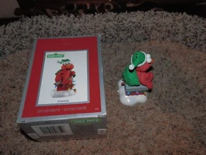 Elmo musikalischer Weihnachtsschmuck Carlton Sesamstraße Kamin NEU Vintage - Bild 1 von 18