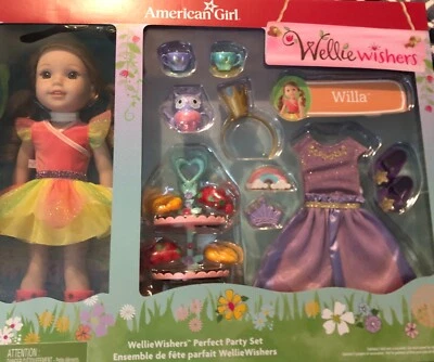 American Girl Wellie Wishers Perfect Party Set - WILLA  with 21+ Pieces NEW - Image 1 of 4