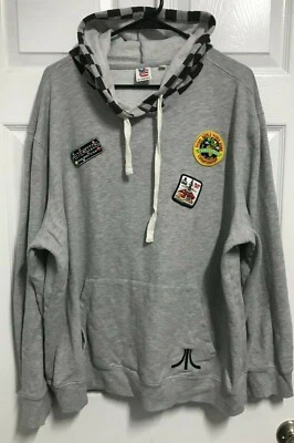 ATARI Video Game Championship Hombres Gris Pullover Sudadera con Capucha XXL Comida Chatarra Foto 1 de 4