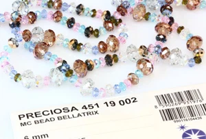 Genuine PRECIOSA Czech Crystal Bellatrix Rondelle Faceted Beads * Many Colors - Picture 1 of 24