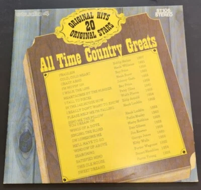 All Time Country Greats 20 Original Hits & Stars 1976 Studio 4 by RCA Canada - Image 1 of 4