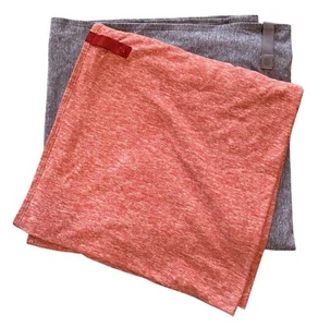 Lululemon Vinyasa Infinity Schal Halstuch, 2 Stück lila/orange, Druckknopfverschluss / - Bild 1 von 6