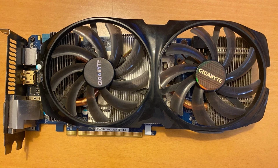 Gigabyte NVIDIA (GV-N66TWF2-2GD) 2 GB GDDR5 SDRAM PCI Express Graphic Card - Image 1 of 4