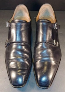 MERCANTI FIORENTINI DOUBLE MONK STRAP LEATHER CAP TOE SHOES Italy (13) - Picture 1 of 5