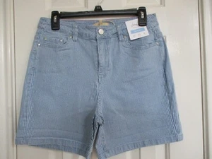 JOULES BRAND NEW DENIM STRIPED SHORTS SIZE 8 ALL TAGS ATTACHED - Picture 1 of 5