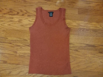 Vintage Apostrophe Sweater Women's Extra Large Copper Sleeveless  18-20 - Image 1 of 3