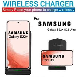 Qi Wireless Charger Stand Charging Station Dock for Samsung Galaxy S22 S22 Ultra