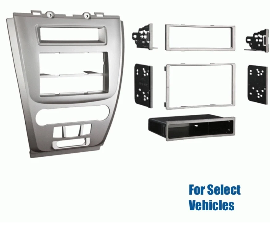 Kit de tablero de instalación de radio estéreo de auto plateado para Ford Fusion Mercury Milan 2010-2012 Foto 1 de 1