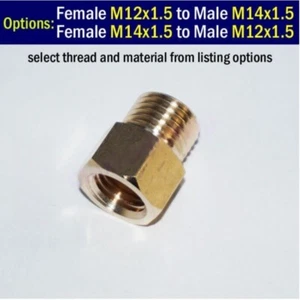 Thread Fitting Female Male Adapter M14 M14x1.5 to M12 M12x1.5 Pipe Connector - Bild 1 von 30