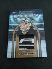 2022 PRESIDENTS CHOICE IN THE CREASE CURTIS MCELHINNEY #ed 6/10 EMBLEM PATCH